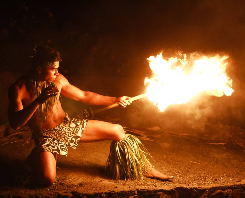 aloha kai luau fire dancer