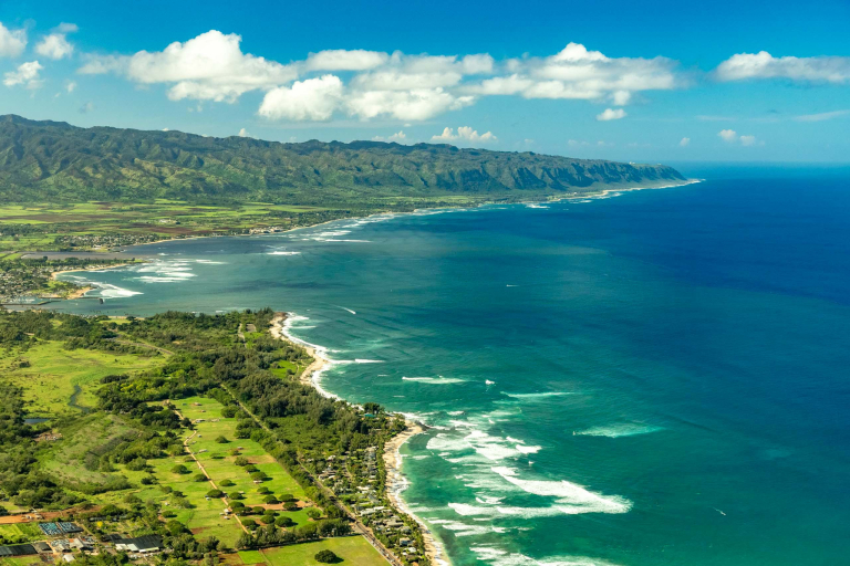 circle island sight seeing norths shore aerial haleiwa slider
