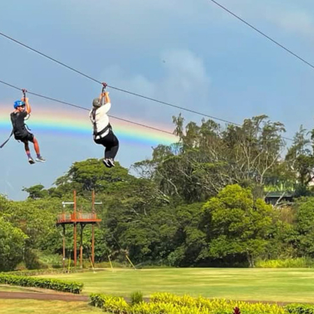 climbworks oahu most thrilling zipline adventure dual ziplines rainbow product images
