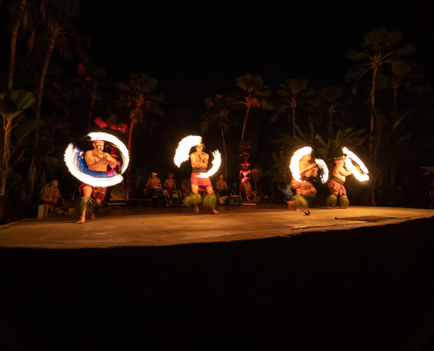 luau chiefs luau fire dancers 