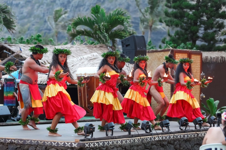 oahu activities aloha kai luau dancing on stage
