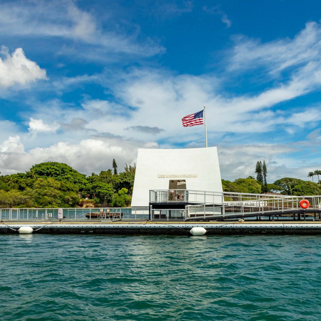 pearl harbor and oahu circle island tour arizona memorial dock