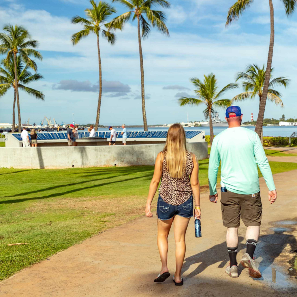 pearl harbor visitor center visitors and walkways