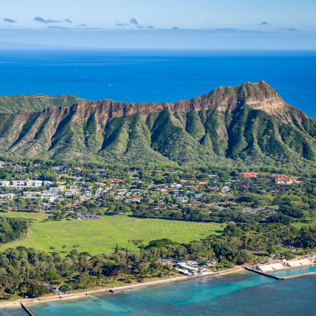 rainbowhelicopters romantic sunset landing diamondhead oahu slide