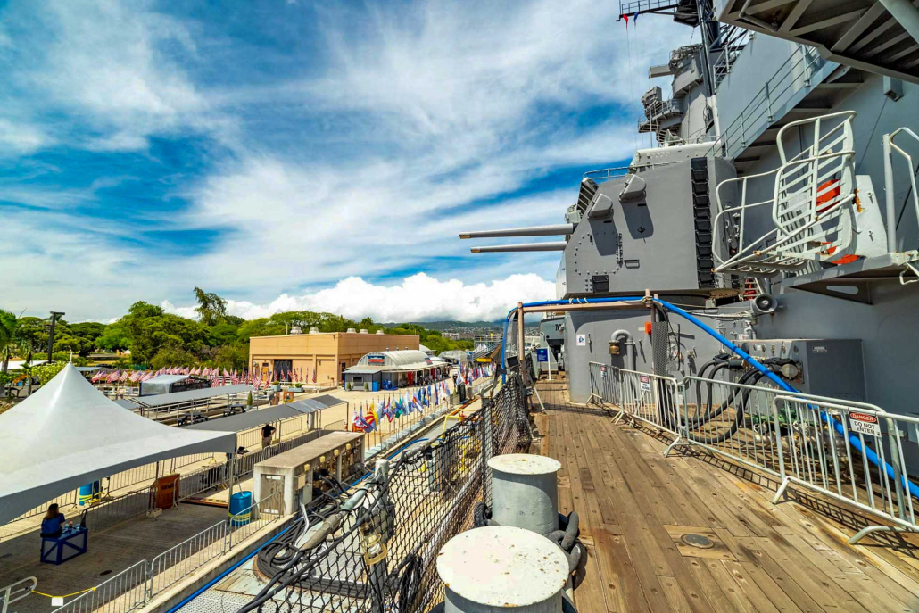 uss missouri deck and dock battleship missouri memorial pearl harbor historic sites 