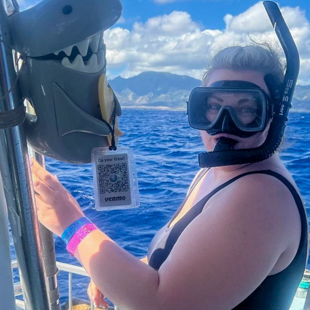 hawaiisharkencounters north shore shark dive tour guest