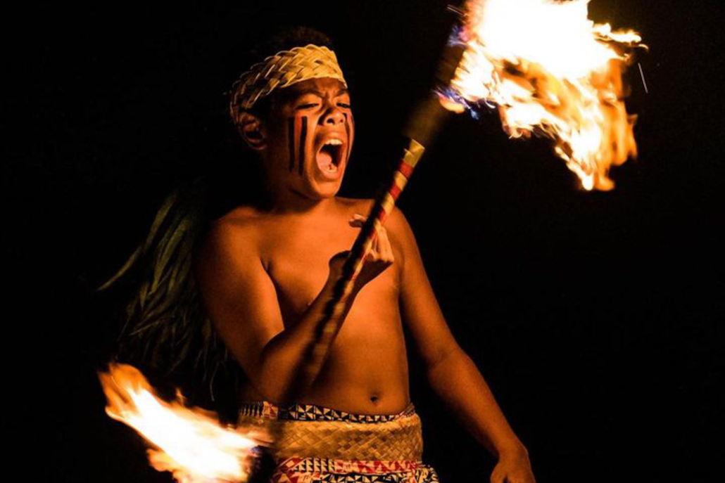 maukawarriorsluau tribute warrior fire dancer
